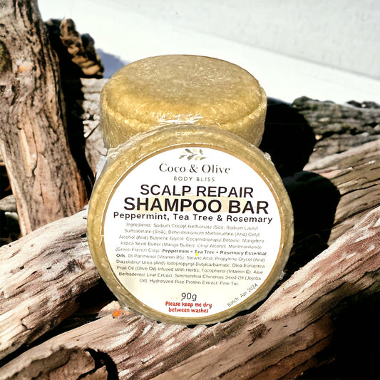 Shampoo Bar ~ Scalp Repair **REFILL ONLY**~ Peppermint, Tea Tree & Rosemary