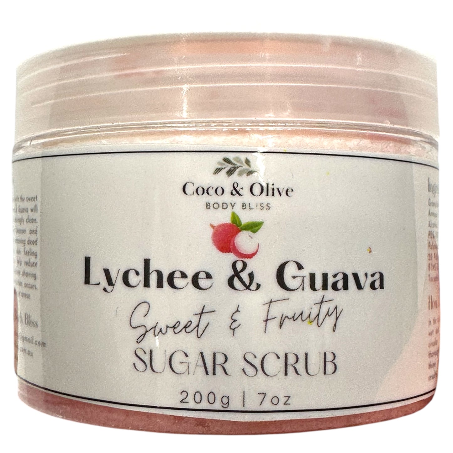 Luxurious Sugar Scrub ~ two scents ~ Coffee or Lychee & Guava
