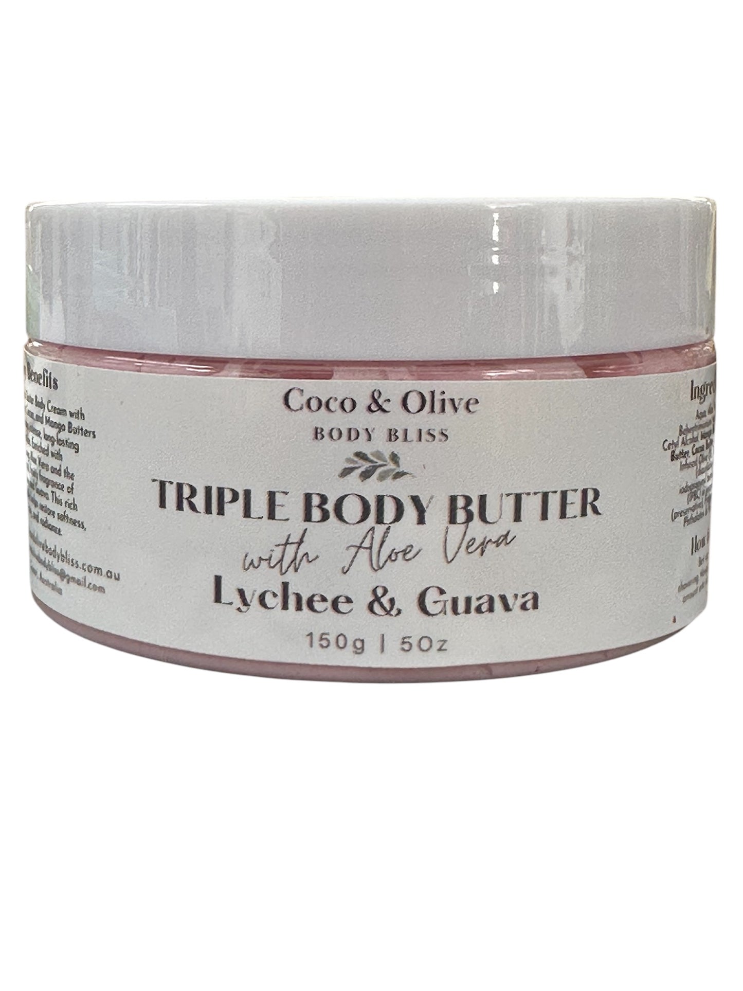 Triple Body butter with Aloe Vera~ Rose Essential Oil