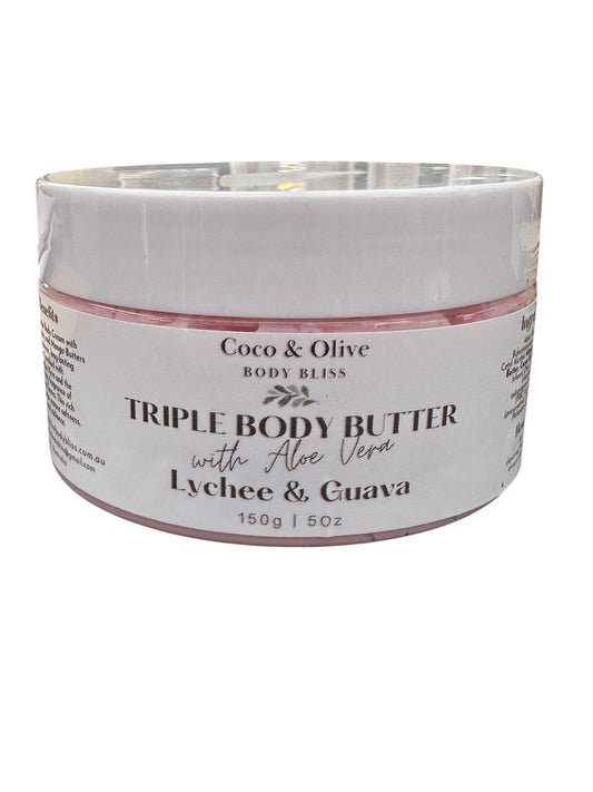 Triple Body butter with Aloe Vera~ Lychee & Guava