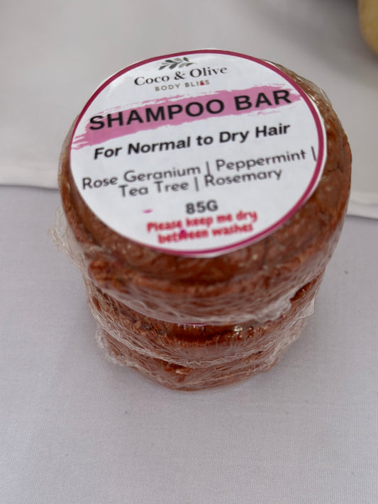 Shampoo Bar ~ Normal to Dry Hair ** Rose Geranium