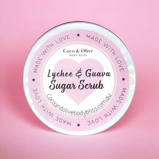 Foaming Sugar Scrub ~ Guava & Lychee