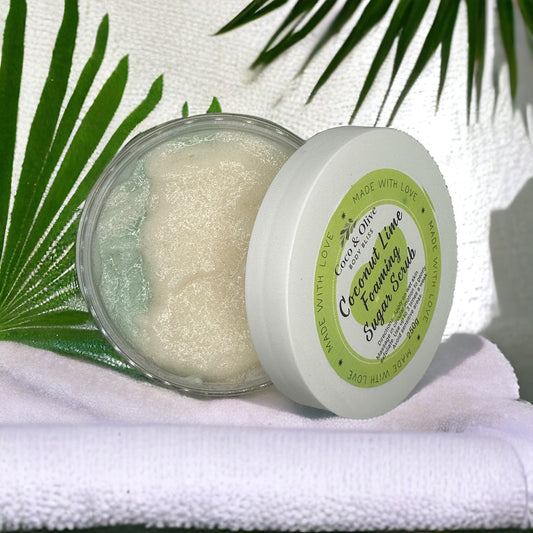 Foaming Sugar Scrub ~ Coconut and Lime