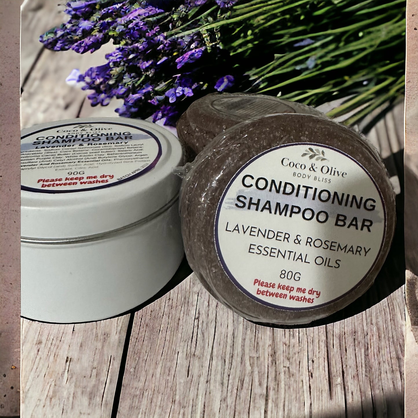 Shampoo Bar ~ Conditioning **REFILL ONLY**~  Lavender & Rosemary