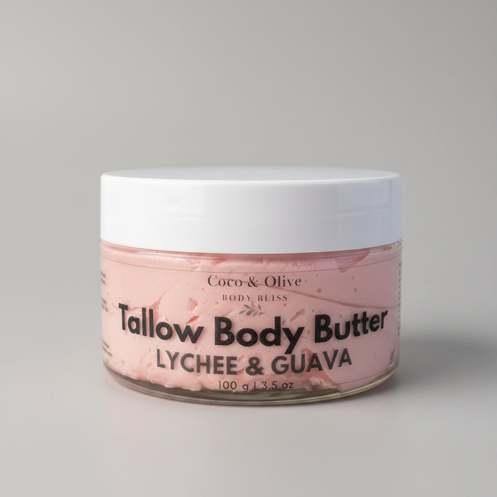 Tallow Body Butter ~ Lychee & Guava