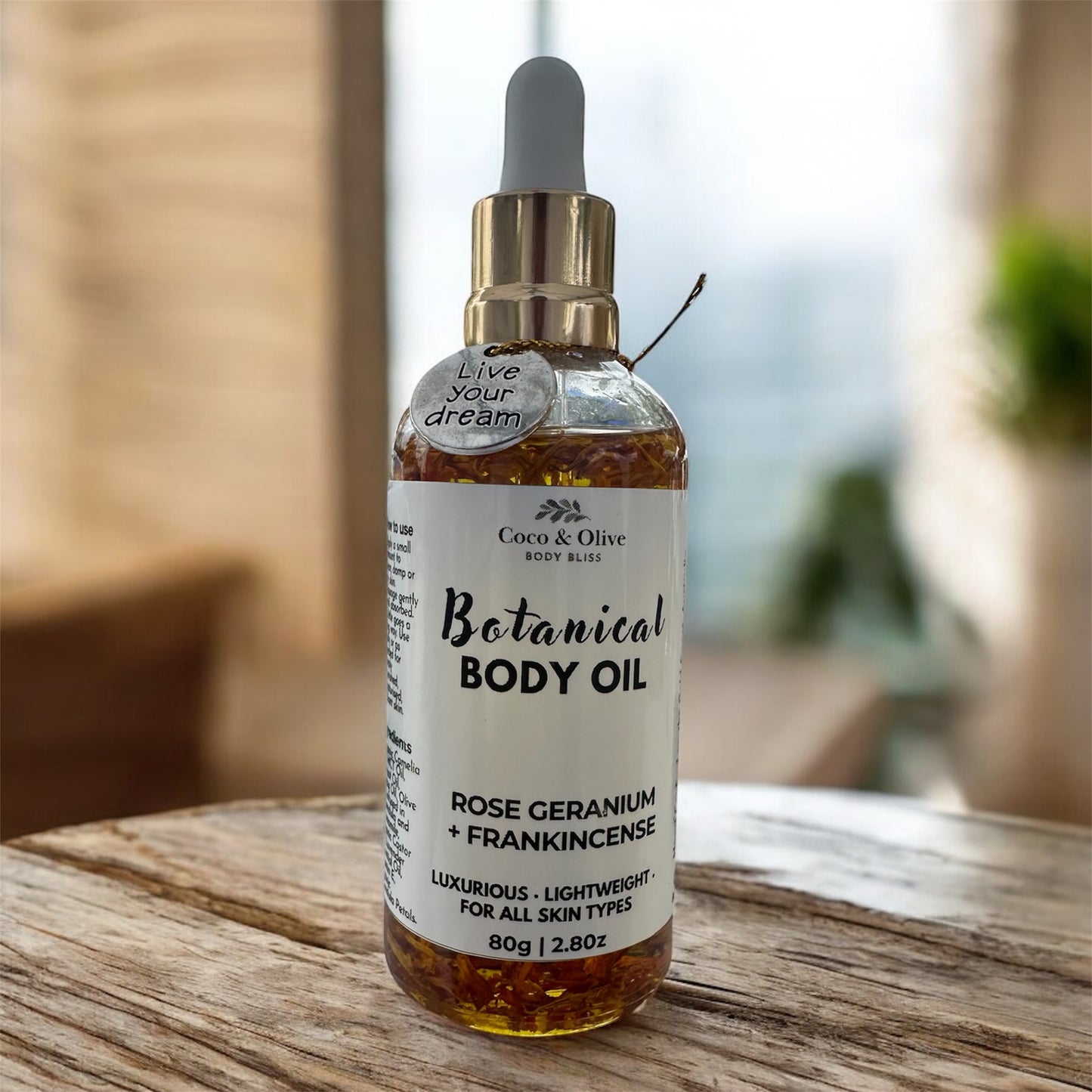 Botanical Body Oil - Rose Geranium+Frankincense